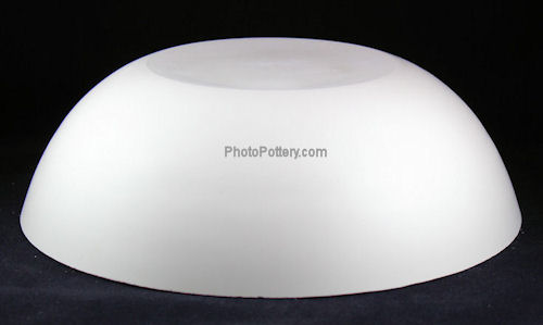 Very large plaster round hump mold for making pottery (Inverted view)