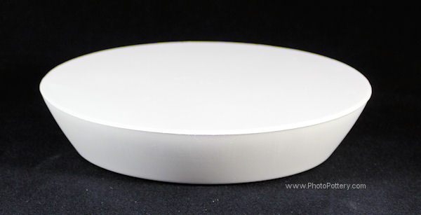 Small oval plaster hump mold for making ceramic ramekins, individual serving dishes, pottery soap dishes, and more.