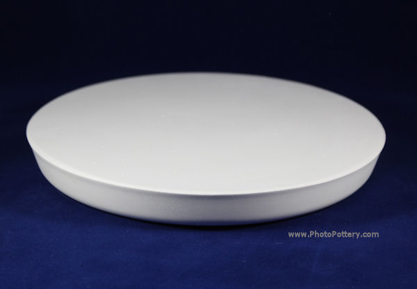 Make ceramic plates with this medium round plaster drape mold. Mold shown upright.