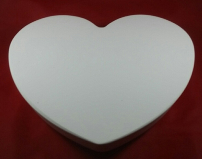 Plaster heart hump mold, to make heart shaped pottery bowls and decorative pieces.